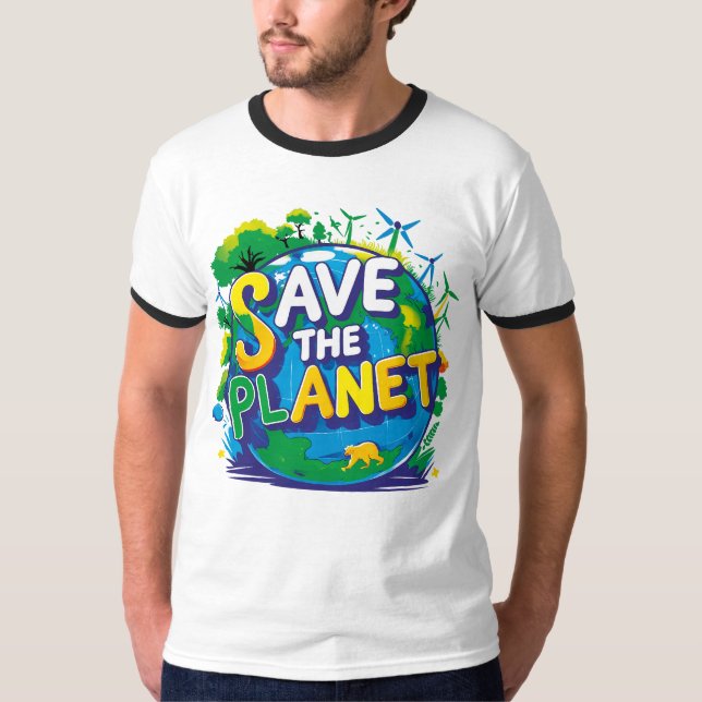Camiseta save the planet (Frente)