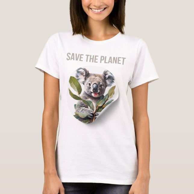Camiseta Save the Planet: Wear Your Love for Koalas! (Frente)
