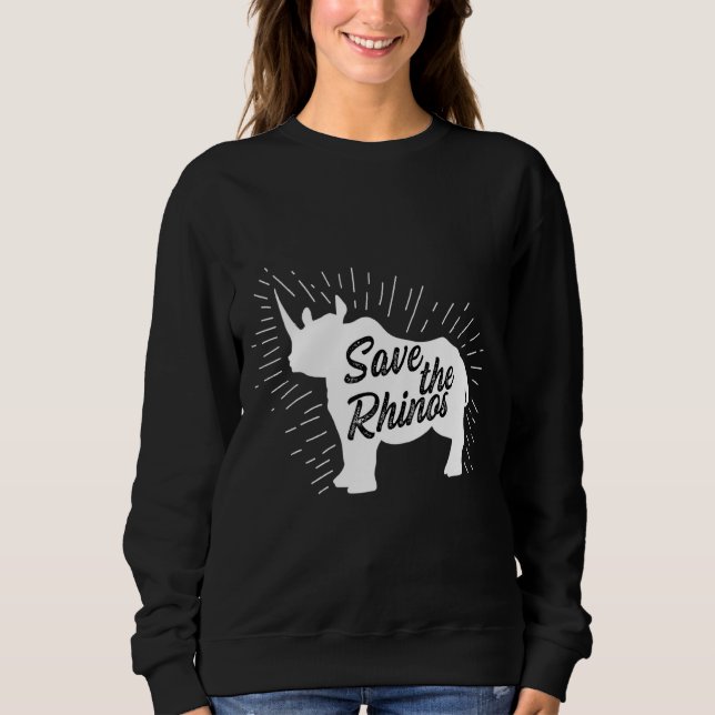 Camiseta Save The Rhinos Vegan (Frente)
