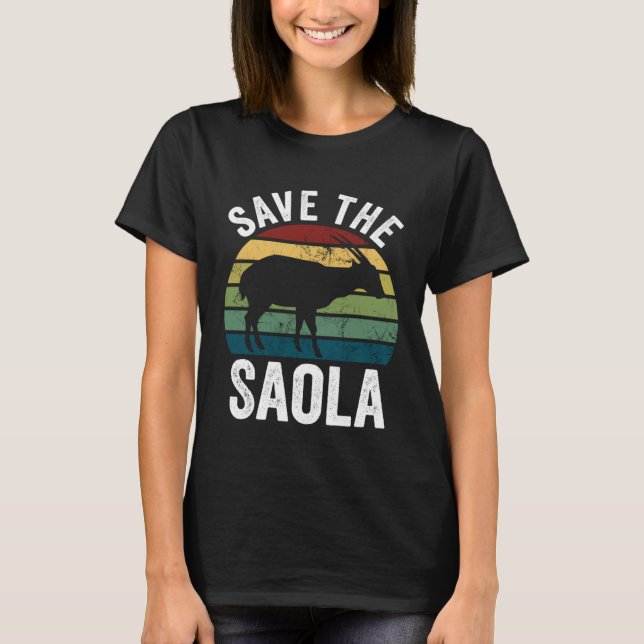 Camiseta Save The Saola Wildlife Preservation Conservation (Frente)