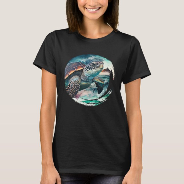 Camiseta Save the Turtles Environmental protection Ocean sp (Frente)