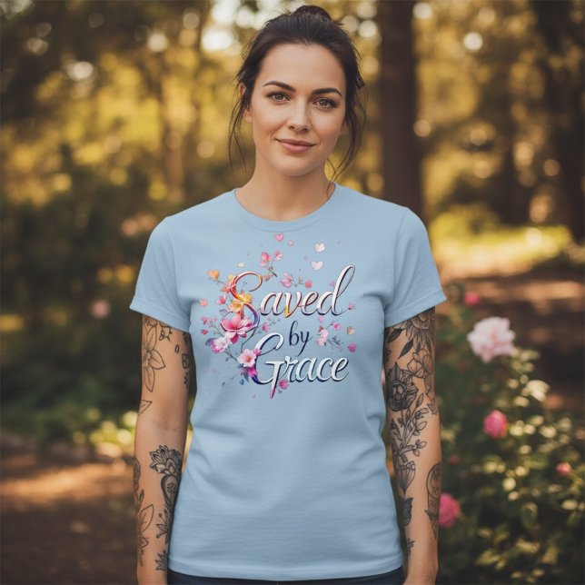 Camiseta Saved By Grace (Criador carregado)
