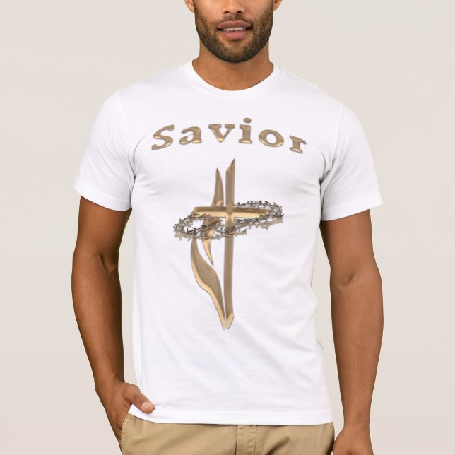 Camiseta Savior Christian Cross (Frente)