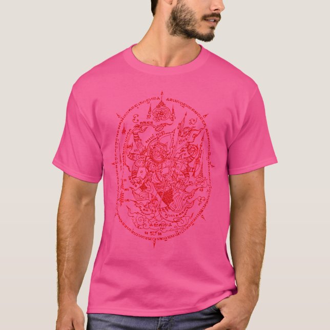 Camiseta Sawadee Thai Tradicional Sak Yant Tailandês Twin T (Frente)