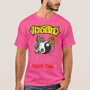 Camiseta Sawadee Thai Traditional Sak Yant Thai Twin Tiger