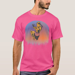 Camiseta Sawadee Thai Traditional Sak Yant Thai Twin Tiger
