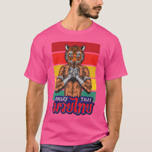 Camiseta Sawadee Thai Traditional Sak Yant Thai Twin Tiger