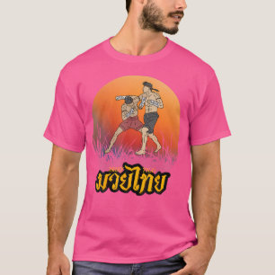 Camiseta Sawadee Thai Traditional Sak Yant Thai Twin Tiger