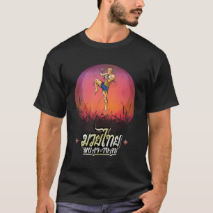 Camiseta Sawadee Thai Traditional Sak Yant Thai Twin Tiger
