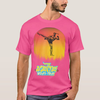 Camiseta Sawadee Thai Traditional Sak Yant Thai Twin Tiger