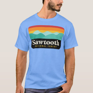 Camiseta Sawtooth National Forest Camping Idaho Hiking TShi