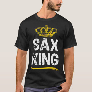 Camiseta Sax King Men Jogador Legal Saxofone Saxofone Saxop