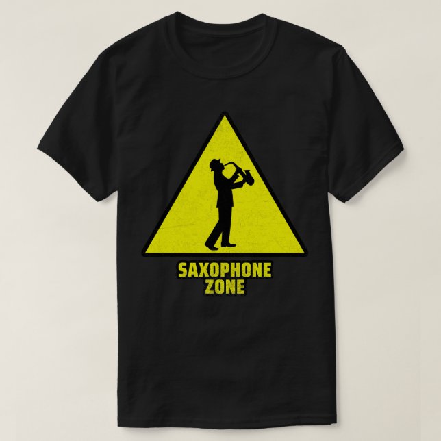 Camiseta saxofone (Frente do Design)