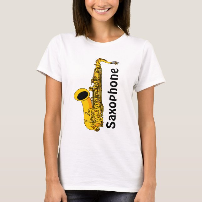 Camiseta saxofone (Frente)