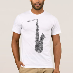 Camiseta saxofone afligido
