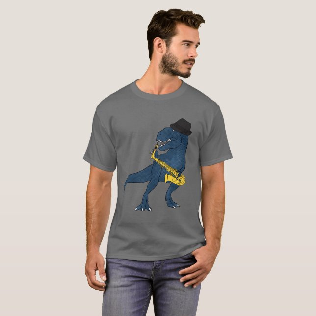 Camiseta Saxofone de T-Rex (Frente Completa)