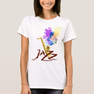Camiseta Saxofone do jazz