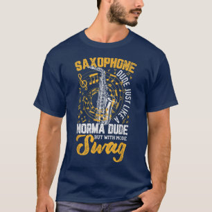 Camiseta Saxofone Dude Funny Jazz Músico Músico Gr