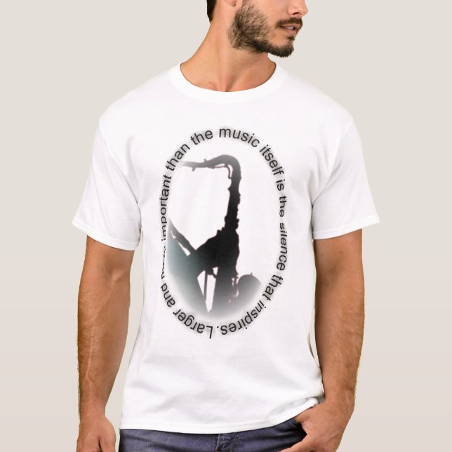 Camiseta Saxofone escuro (Frente)