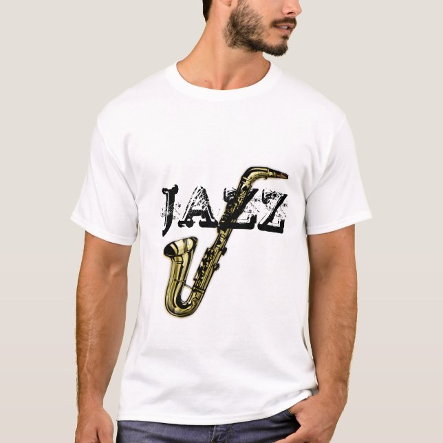 Camiseta saxofone Jazz (Frente)