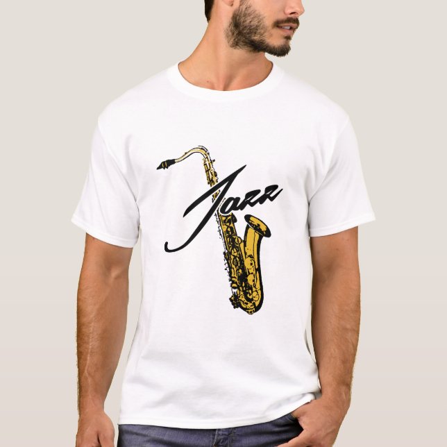 Camiseta Saxofone Jazz (Frente)