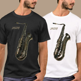 Camiseta Saxofone Jazzy Fotografia