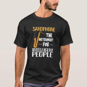 Camiseta Saxofone Musico O Instrumento Inteligente