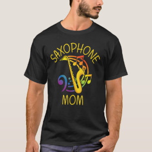 Camiseta Saxofone para o instrumento de leitura de mulheres