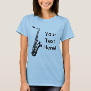 Camiseta Saxofone personalizado