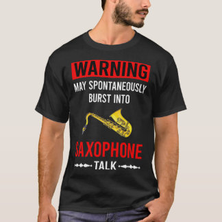 Camiseta Saxofone Red Warning