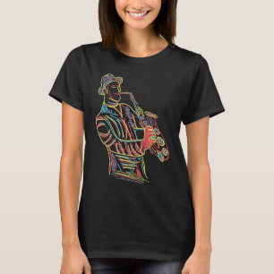 Camiseta Saxofone Saxofonista E Músico