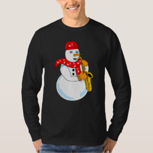 Camiseta Saxofone Snowman