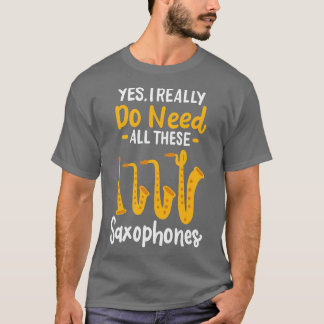 Camiseta Saxofone Tipos 3