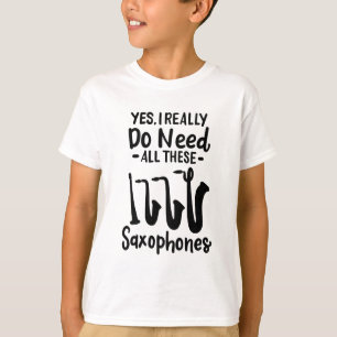 Camiseta Saxofone - Tipos Saxofone