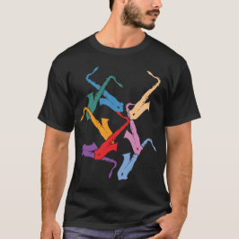 Camiseta Saxofones Coloridos