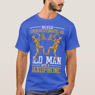 Camiseta Saxofonista Aposentado Jazz Musicista Citação Saxo