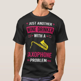 Camiseta Saxofonista do Bebê-Vinho