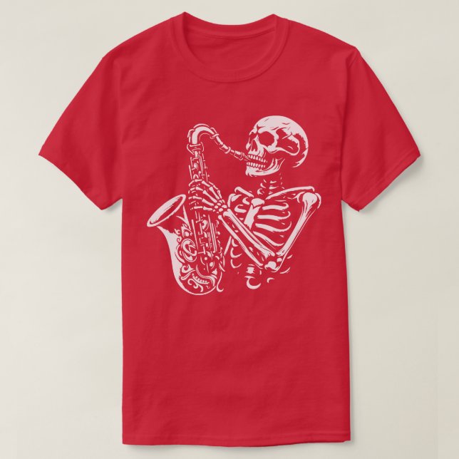 Camiseta saxofonista morto (Frente do Design)