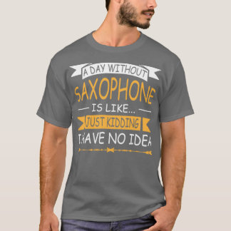 CAMISETA SAXOPHONE ALTO SAX TENOR SAX JAZZ MÚSICA
