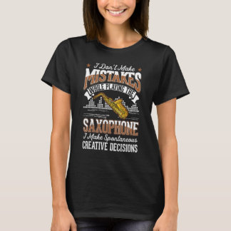 Camiseta Saxophone Creative Decisions Saxophonist 3
