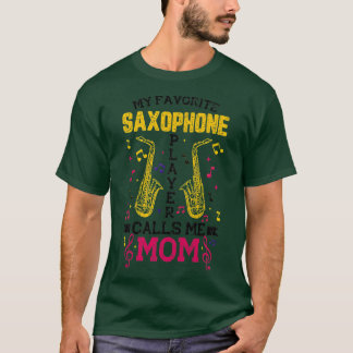 Camiseta Saxophone Player Mom Funny Jazz Music Musician Gra