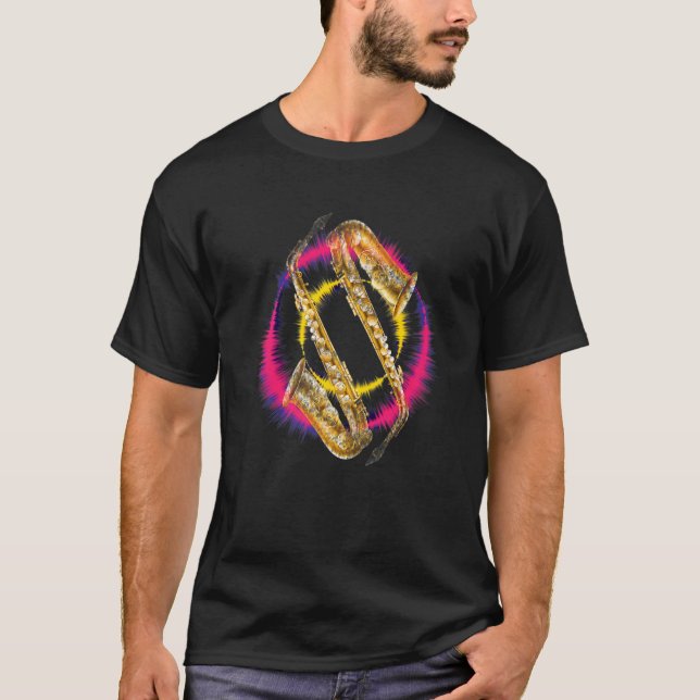 Camiseta Saxophone Player Music (Frente)