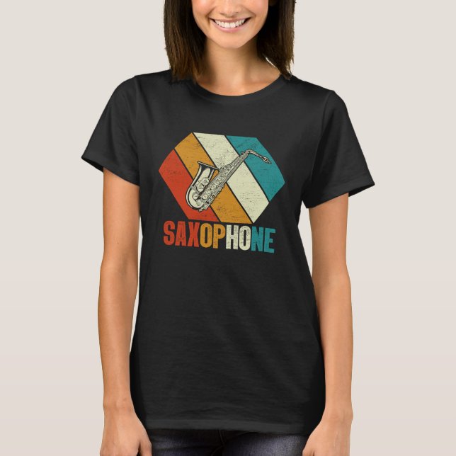 Camiseta Saxophone Saxaphone Player Music Jazz Tenor  3 (Frente)