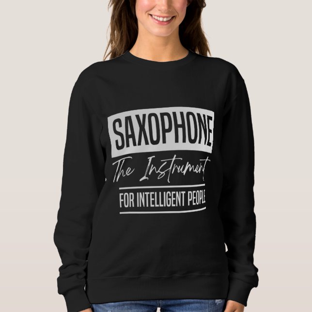 Camiseta Saxophone The Instrument for Intelligent People Mu (Frente)