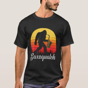 Camiseta Saxquatch Sasquatch Saxofone Funny Bigfoot T