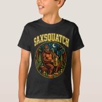 Saxsquatch Pé Grande Tocador de Saxofone Música Ja