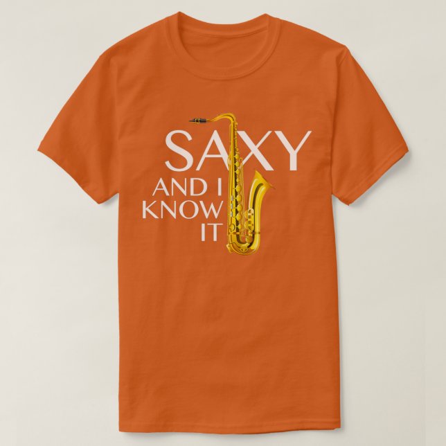 Camiseta Saxy E Eu Sei. (Frente do Design)