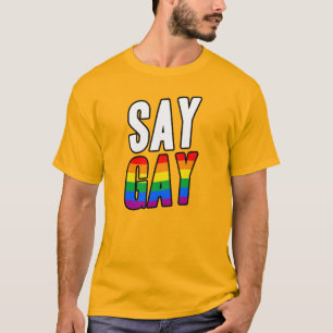 CAMISETA SAY GAY