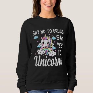 Camiseta Say No To Drugs Say Yes To Unicorns Red Ribbon Wee