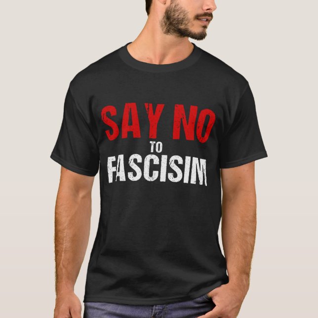 Camiseta Say Noo Fascism boy (Frente)